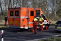 Schwerer VU Krad Fahrrad Koeln Porz Alte Koelnerstr P054